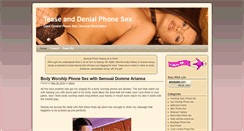 Desktop Screenshot of fetishphonebabe.com