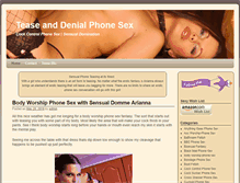 Tablet Screenshot of fetishphonebabe.com